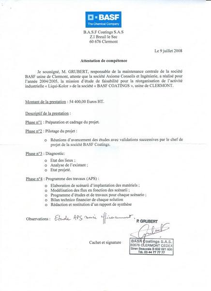 BASF - Étude de faisabilité activité liqui-kolor BASF - Étude de faisabilité activité liqui-kolor