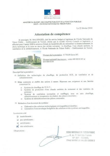 Ecole Nationale du Trésor Public - Etablissement de Noisiel Ecole Nationale du Trésor Public - Etablissement de Noisiel