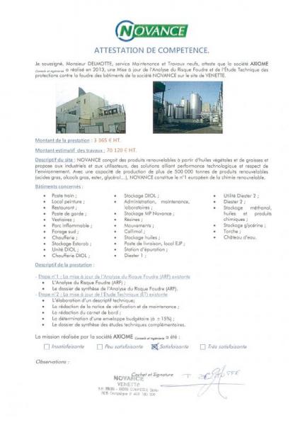 NOVANCE - site de Venette NOVANCE - site de Venette