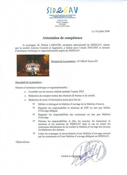 SIDEGAV - Assistance technique et organisationnelle SIDEGAV - Assistance technique et organisationnelle