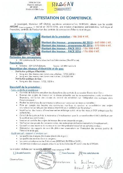 Syndicat Intercommunal de Distribution d'Energie Electrique et de Gaz dans l'Arrondissement de Valenciennes Syndicat Intercommunal de Distribution d'Energie Electrique et de Gaz dans l'Arrondissement de Valenciennes