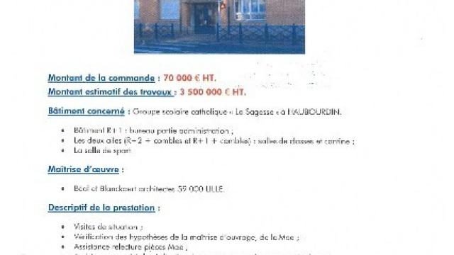 Etablissement scolaire La Sagesse d'Haubourdin