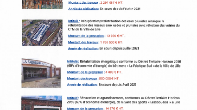 VILLE DE LILLE MISSIONS OPC (Ordonnancement, Pilotage et Coordination)