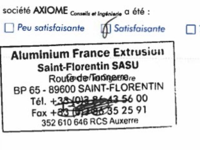 ALUMINIUM FRANCE EXTRUSION - Etude Technique foudre - Saint Florentin